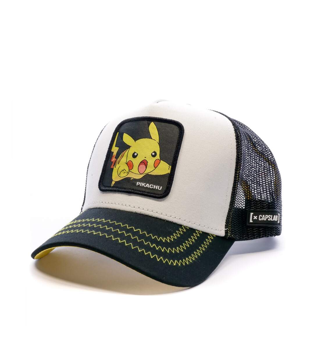 Casquette Pikachu Blanche/Noire Mixte Capslab-1