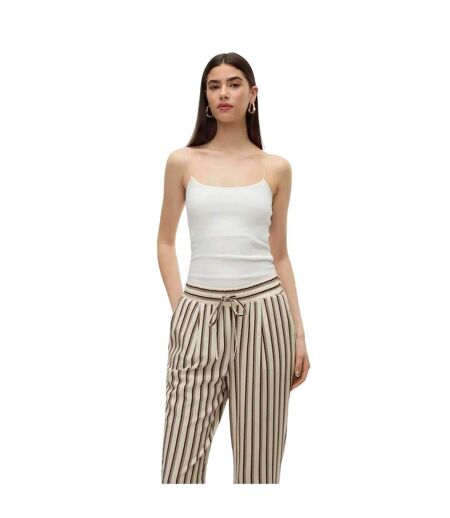 Débardeur Bretelles Fines Femme Blanc Neige Vero Moda