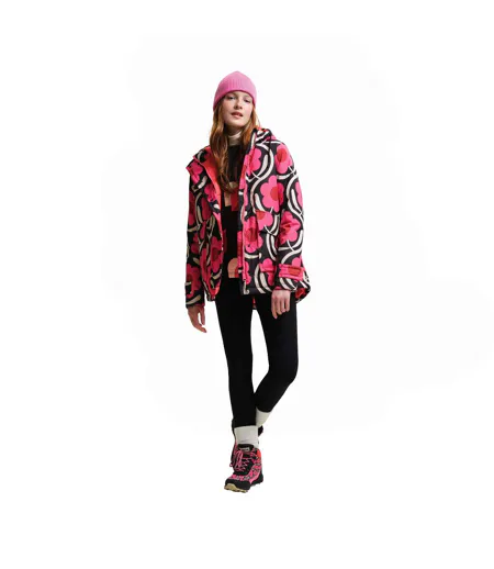 Womens/ladies Orla Kiely Swing Floral Waterproof Jacket Apple Blossom Pink Regatta