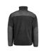 Unisex Adult Heavy Duty Fleece Jacket Black WORK-GUARD By Result-2