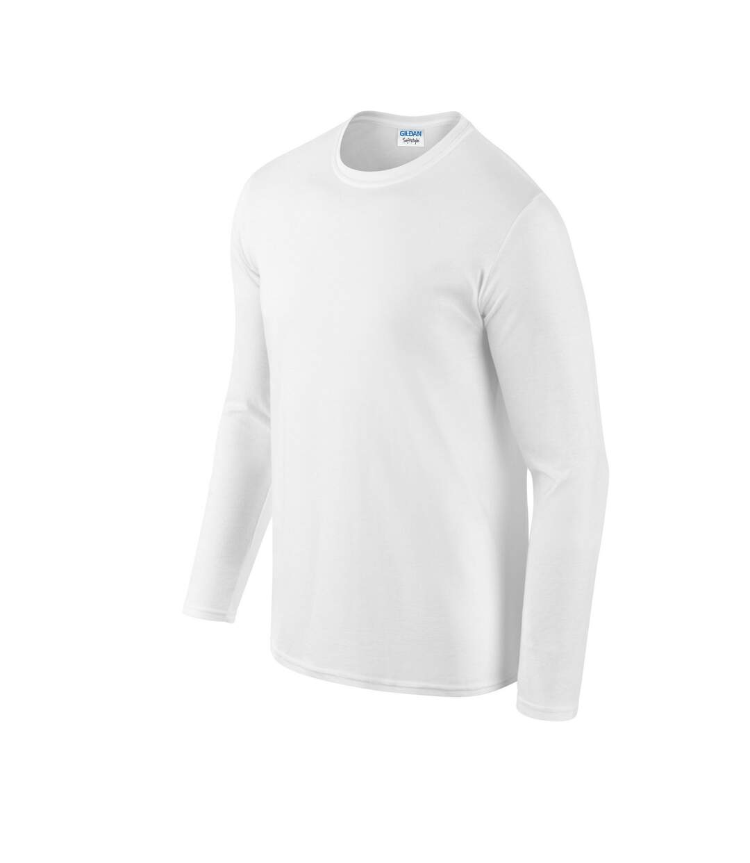 T-shirt Manches Longues Adulte Blanc Gildan-3