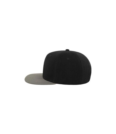 Casquette Avec Visière Plate Mixte Noir Gris Atlantis