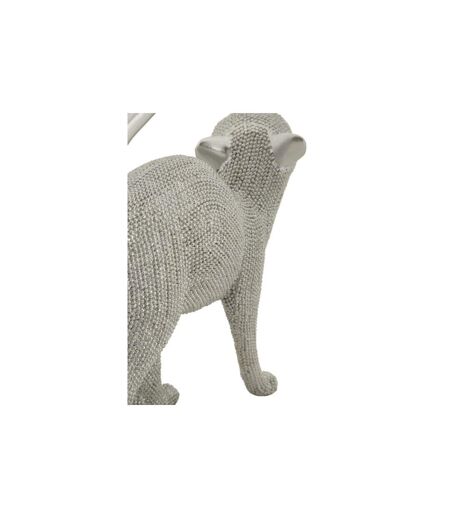 Statuette Déco Chat Sparky 26cm Argent