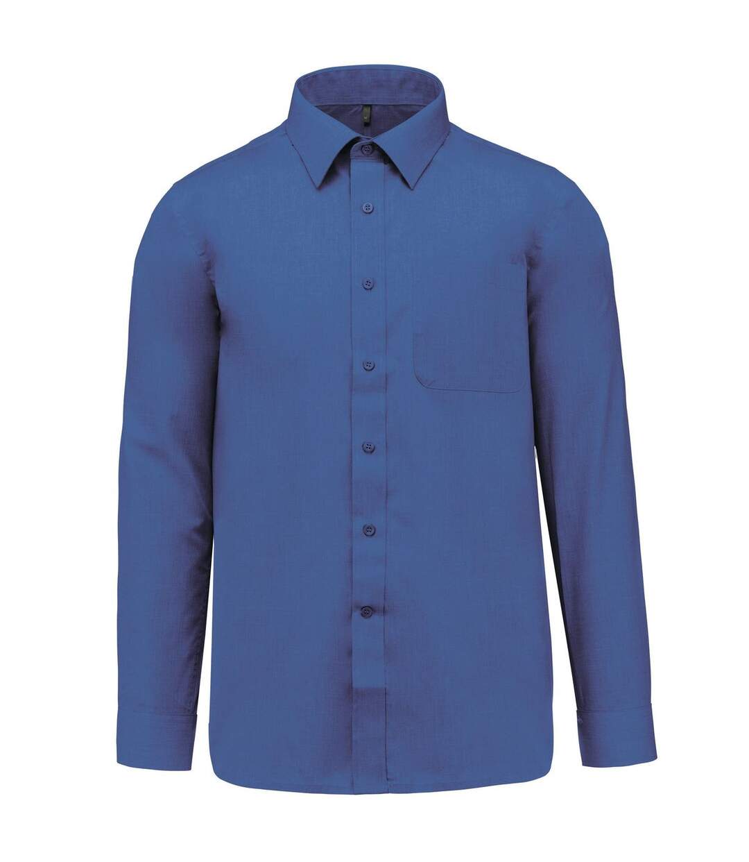 Chemise popeline manches longues - Homme - K545 - bleu cobalt-1
