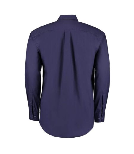 Chemise À Manches Longues Homme Bleu Nuit Kustom Kit