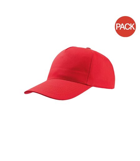 Lot de 2  casquettes start adulte rouge Atlantis