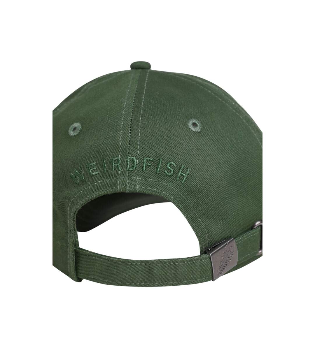 Bude logo twill baseball cap army green Weird Fish-3
