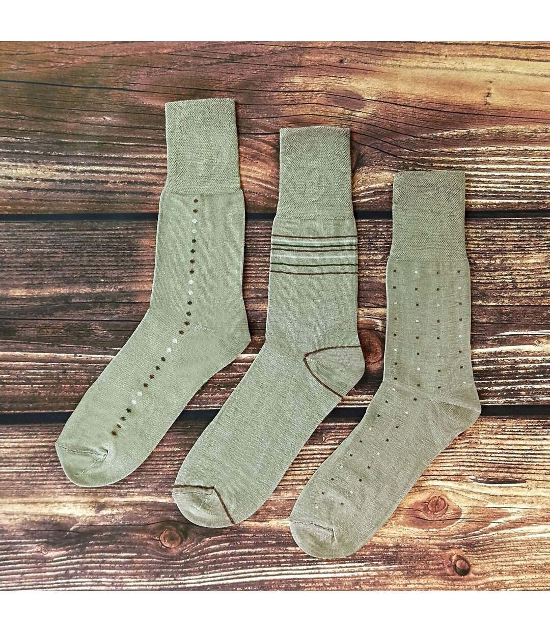 3 Pack Mens Antibacterial Anti Sweat Bamboo Socks With Non Elastic Top-3