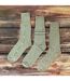3 Pack Mens Antibacterial Anti Sweat Bamboo Socks With Non Elastic Top-3