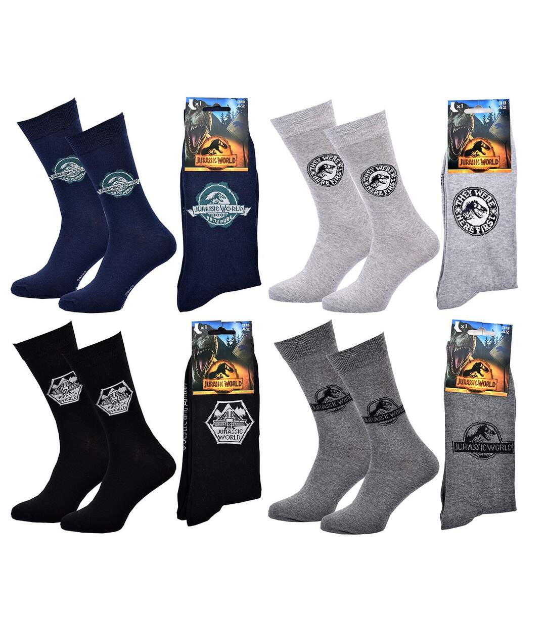 Chaussettes Pack HOMME JURASSIC Pack de 4 Paires 2187