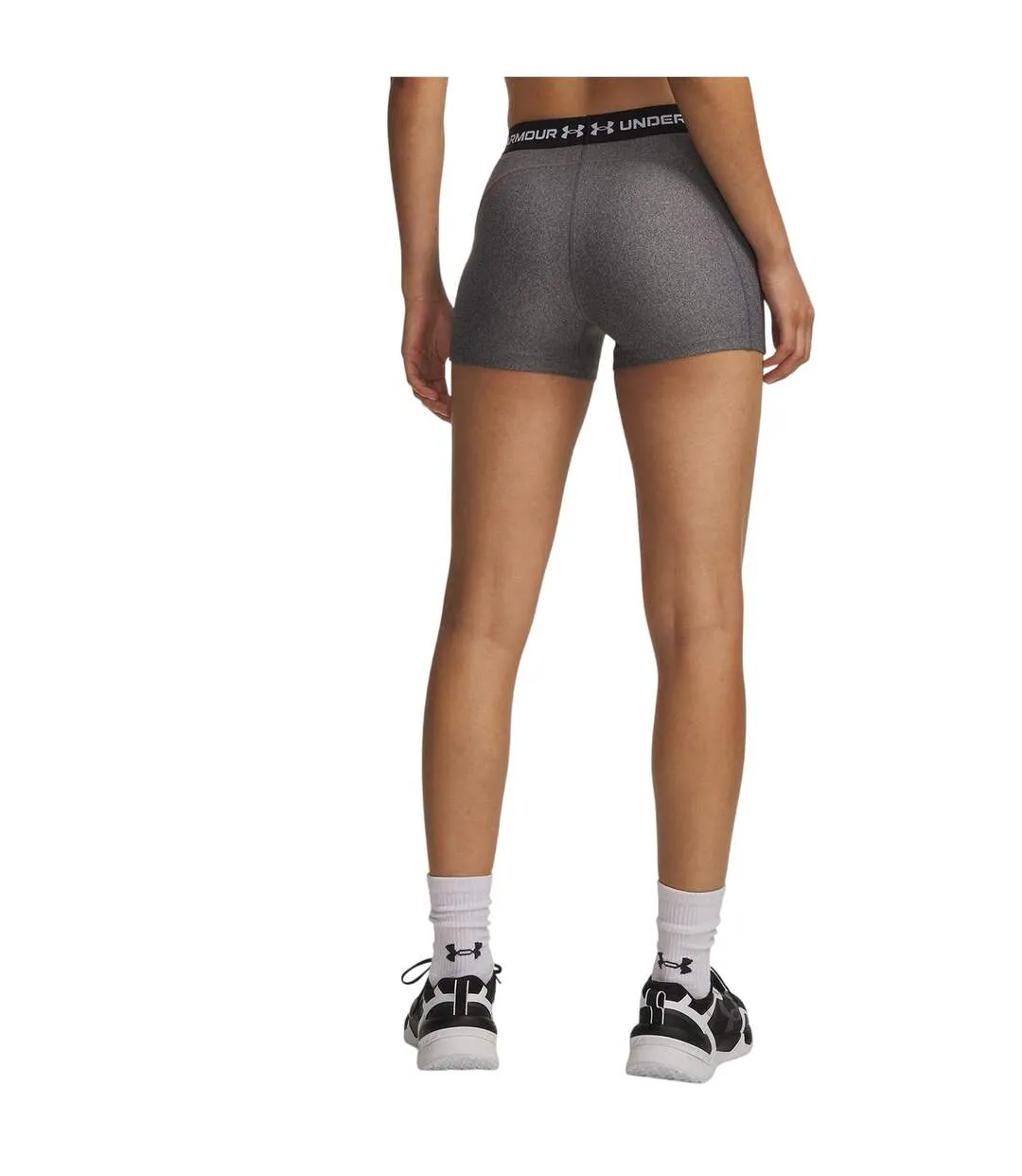 Short Heatgear Femme Anthracite Noir Under Armour-3