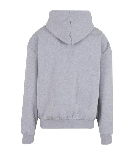 Sweat À Capuche Adulte Gris Chiné Build Your Brand