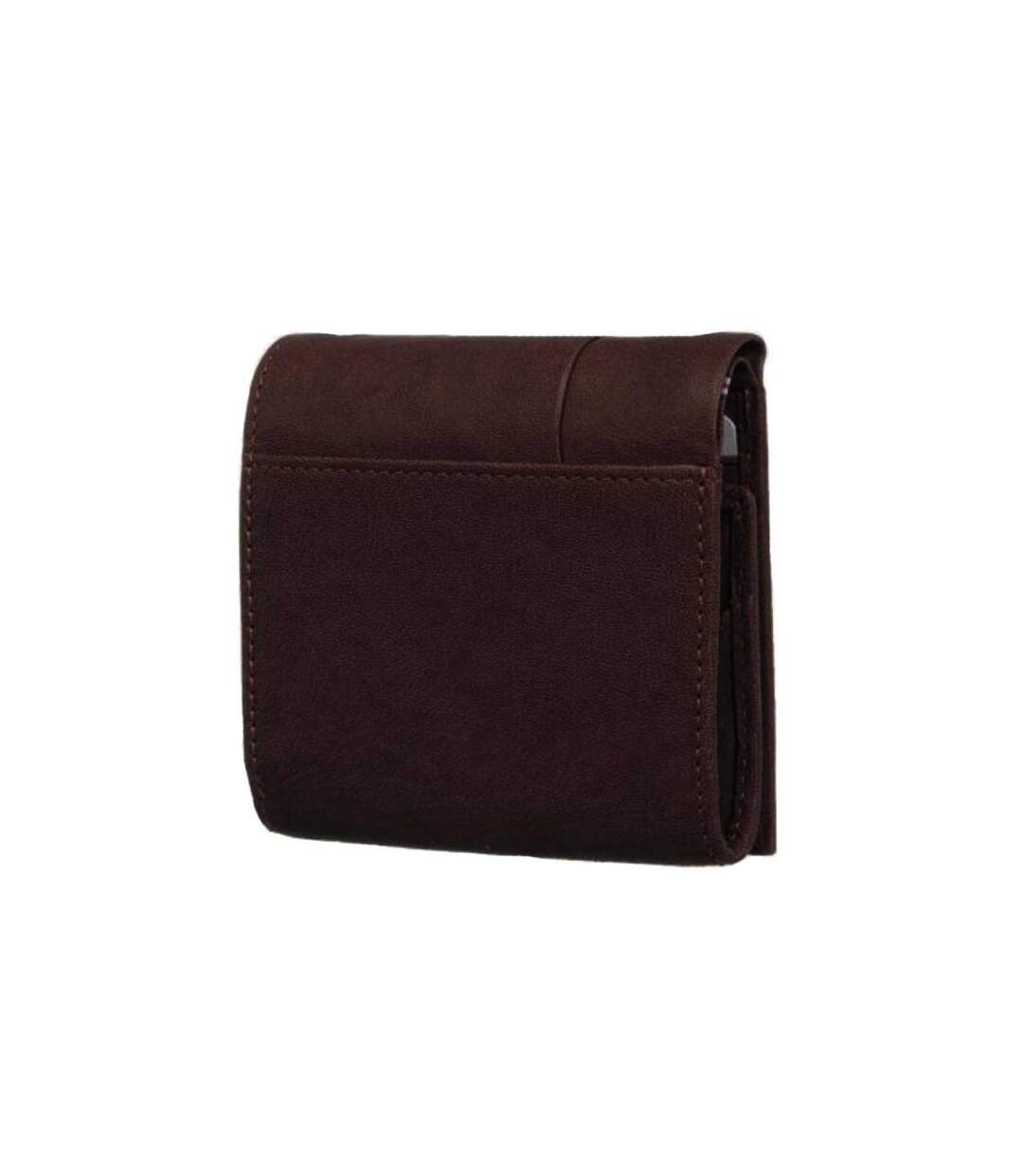 Serge Blanco - Porte-monnaie et cartes en cuir homme Anchorage - chocolat - 9883