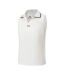 Womens/ladies Sleeveless Polo Shirt White Slazenger-3