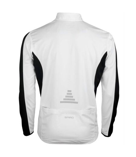 Haut bikewear performance homme blanc / noir Spiro