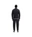 Mens Iconic Stripe Detail Crew Neck Long-sleeved Sweatshirt Black Boss-3