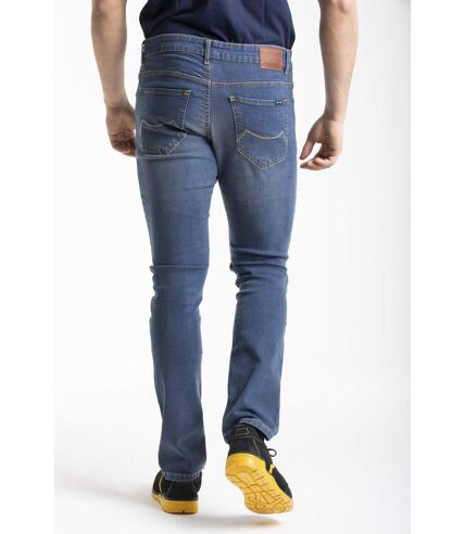 Jeans de travail coupe droite ajustée stone brossé stretch WORK3 'Rica Lewis'