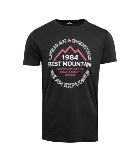 T-shirt noir homme best mountain 2005 - l