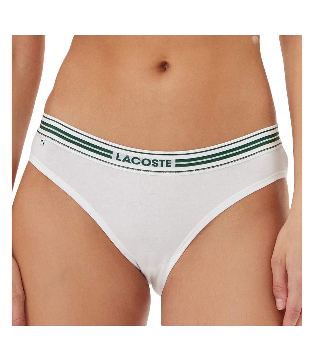 String blanc/vert femme lacoste more-1