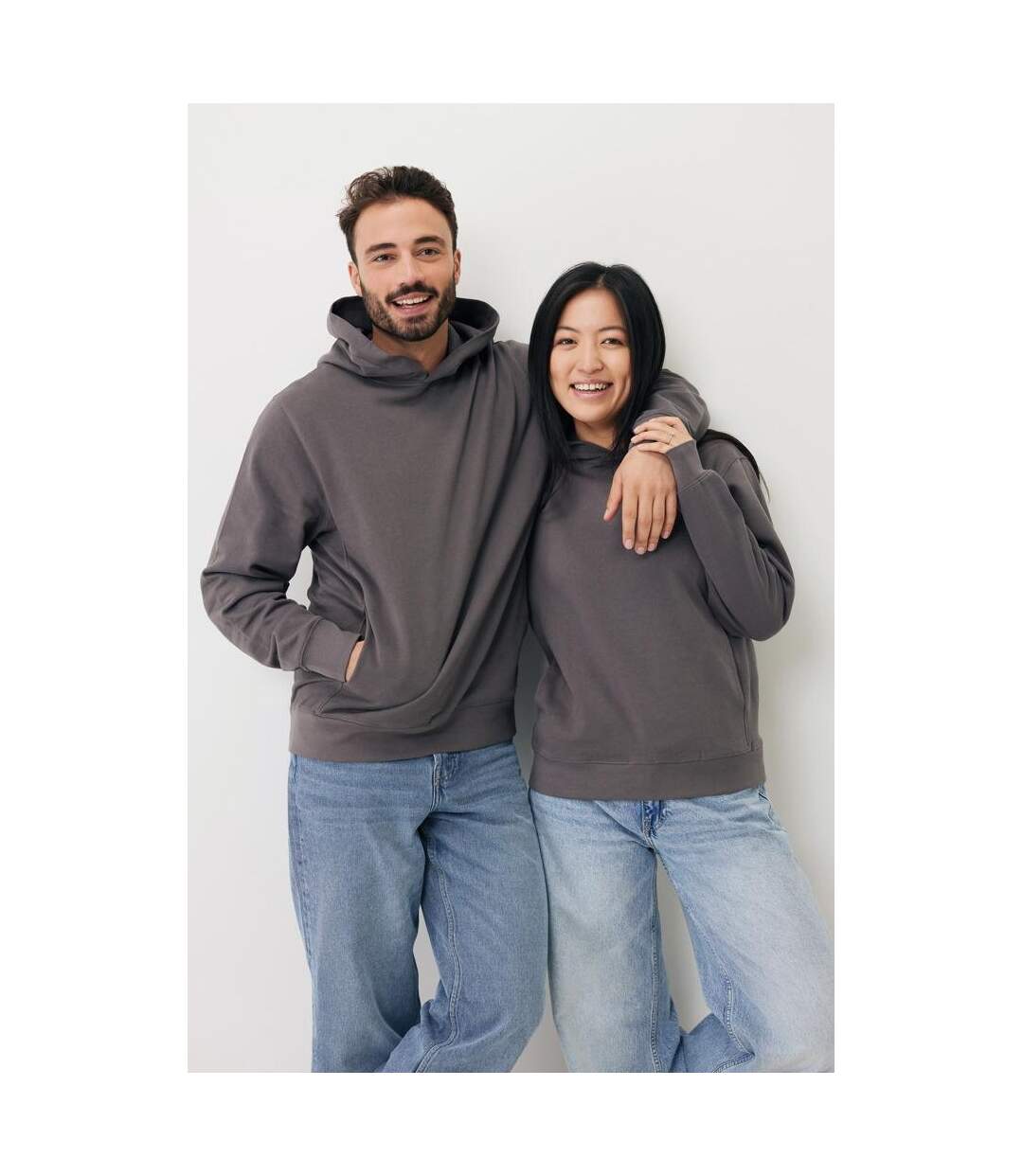 Unisex adult yengo recycled cotton side pocket hoodie sky blue Iqoniq-3