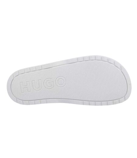Claquettes Motif/style Logo Empilé Match It Femme Blanc Hugo Boss