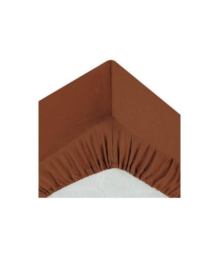 Drap Housse Intérieur 90x190cm Terracotta