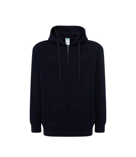 Veste À Capuche Motif/style Uni Adulte Bleu Marine JHK
