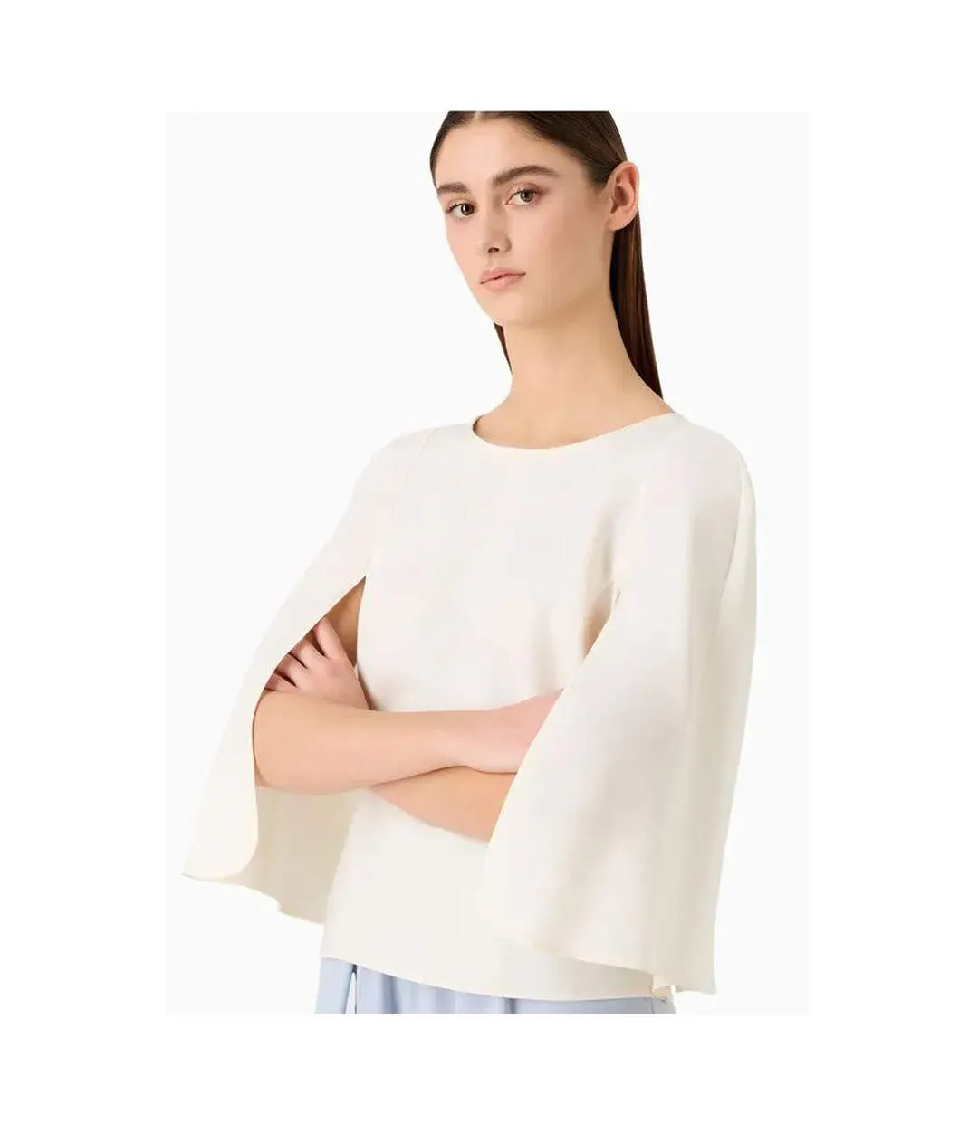 Haut Motif/style Uni Femme Blanc Emporio Armani-1