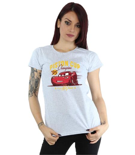 Disney - T-shirt CARS PISTON CUP CHAMPION - Femme (Gris chiné) - UTBI13572