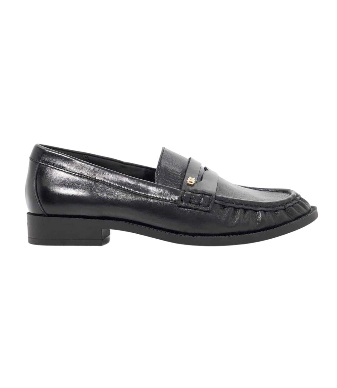Mocassins Penny Galex Femme Noir Dune London-1