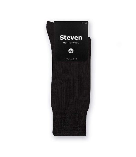Mens Warm Soft Merino Wool Ribbed Dress Socks