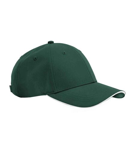 Casquette Team Sports-tech Vert Bouteille Blanc Beechfield
