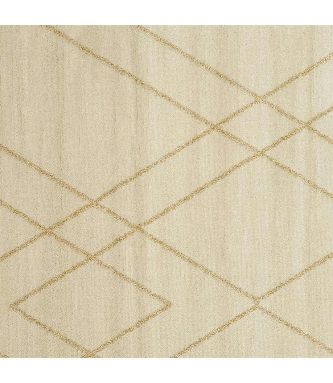 Tapis Déco Fil Métallisé Royal 150x200cm Beige-2