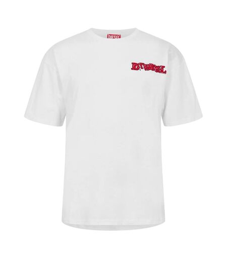 T-shirt Motif/style Graffiti Homme Blanc Diesel