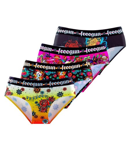 Lot de 4 culottes femme Hardy Freegun