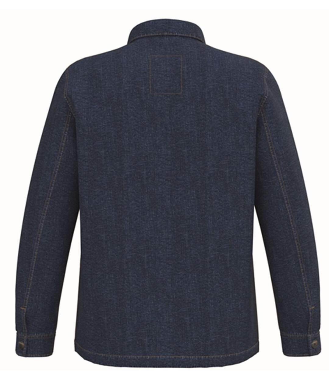Veste en jean à épaules tombantes - Unisexe - PAT614 - bleu denim-3