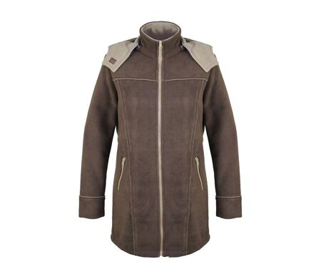 Manteau Polaire Femme Contre-collé MAYFLOWER TOKYO3 – Marron Chocolat