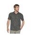 Mens Go Walk Air Printed Short-sleeved Shirt Grey Skechers-1