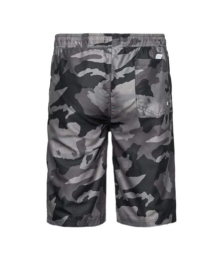 Short de bain bermuda camo pour hommes noir Bench