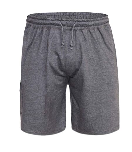 Duke Mens D555 John Kingsize Lightweight Cotton Cargo Shorts (Grey) - UTDC146
