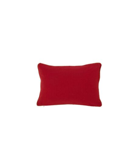 Coussin Déco Bonheur Ellis 30x45cm Rouge