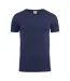 Mens V Neck T-shirt Dark Navy Printer-2