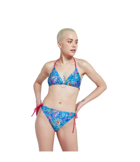 Haut de maillot de bain riviera femme bleu Animal