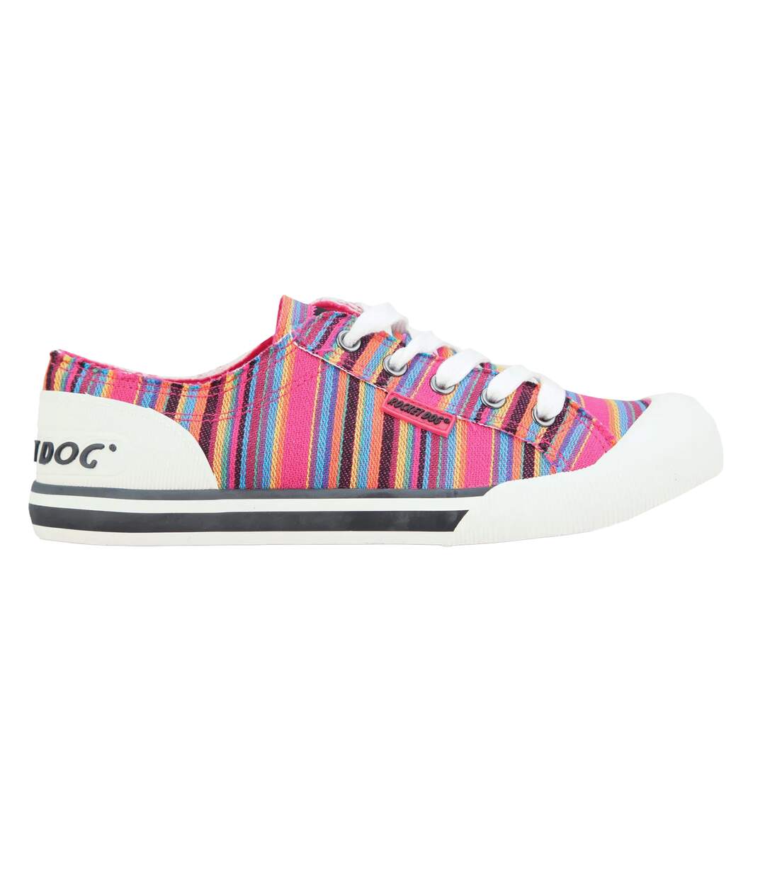 Womens/ladies Jazzin Aloe Stripe Pumps Multicoloured Rocket Dog-2