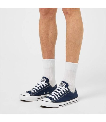 Mens Ox Logo Canvas Trainers Navy Converse