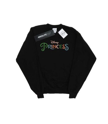 Disney Princess Womens/Ladies Colour Logo Sweatshirt (Black)