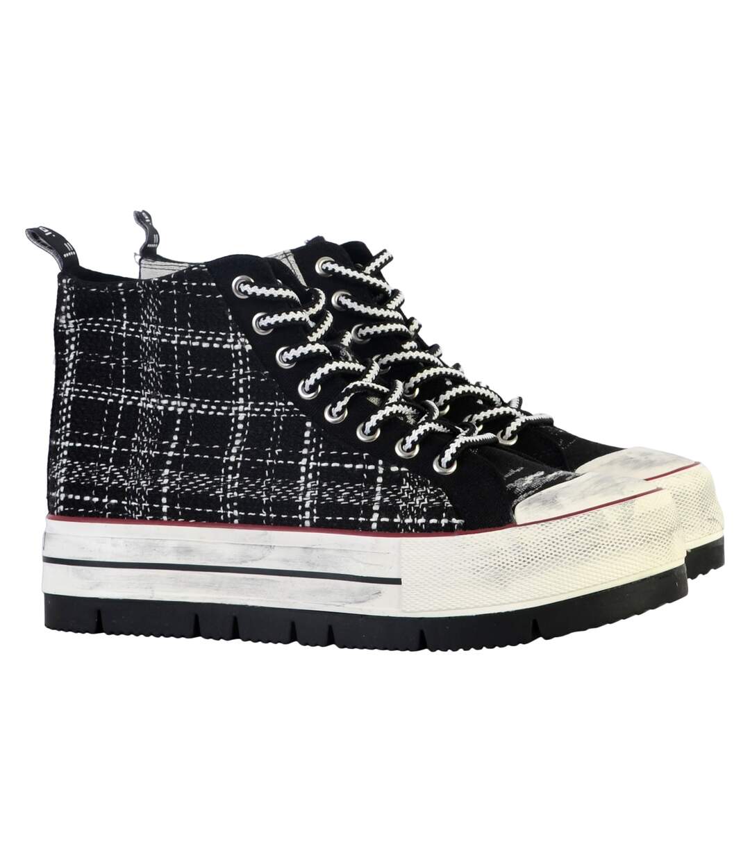 Basket Montante à Lacets Desigual Crush BN