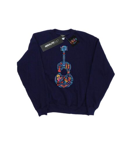 Disney Sweat-shirt à motif de guitare Coco Femmes/Dames (Bleu marine) - UTBI3540