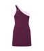 Robe Courte 1 Épaule Avatar Femme Violet Head-1