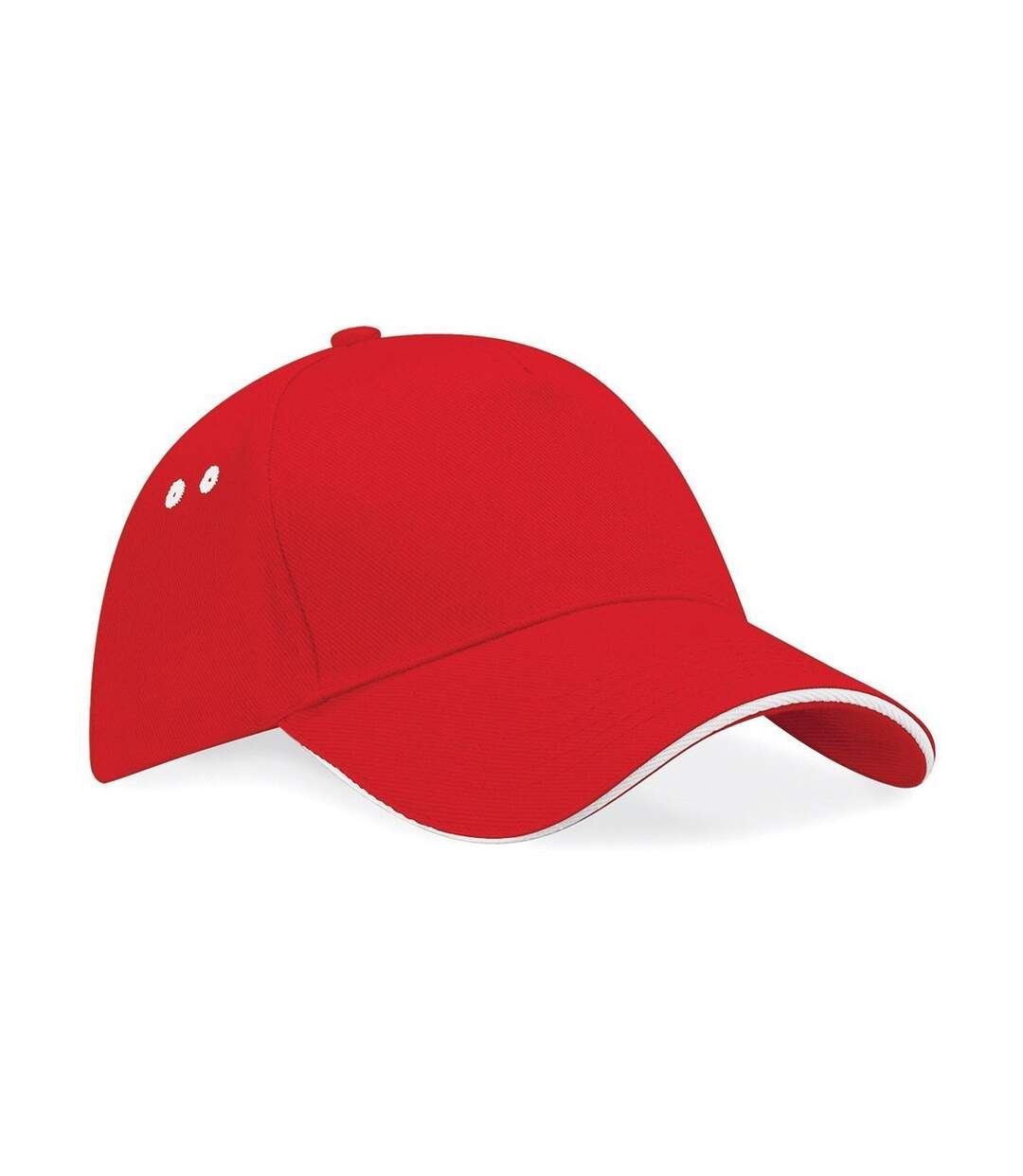 Casquette 5 panneaux adulte - B15C - rouge et blanc